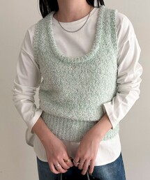 fredy emue | テープMIXニットベスト(ベスト)