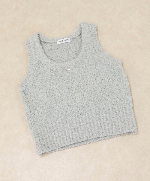 fredy emue(フレディエミュ)の「テープMIXニットベスト(ベスト・レディース・アイボリー/ライトグレー/ミント・38)」の21枚目の写真