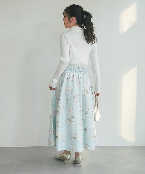 La boutique BonBon（ラブティックボンボン）の「【今すぐ届く！】シャギー衿リブニットカーディガン（カーディガン/ボレロ・レディース・ネイビー/サックスブルー/グレー/オフホワイト・FREE）」の10枚目の写真