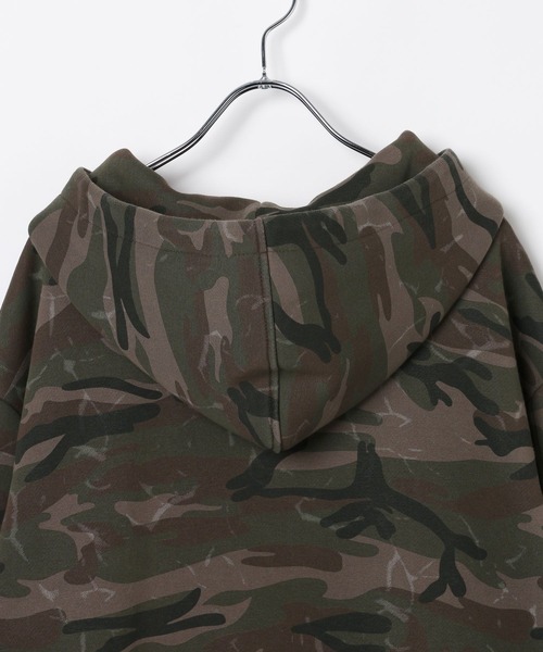 LAND MUSEUM(ランドミュージアム)の「LAND MUSEUM/ロゴカモフラジップパーカー(パーカー・メンズ・カーキ・MEDIUM/LARGE)」の9枚目の写真