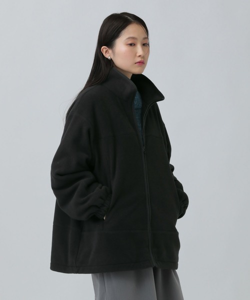 LEPSIM（レプシィム）の「ドロストフリースブルゾン　638981（ブルゾン・レディース・グレー/ブラック/アイボリー・FREE）」の11枚目の写真