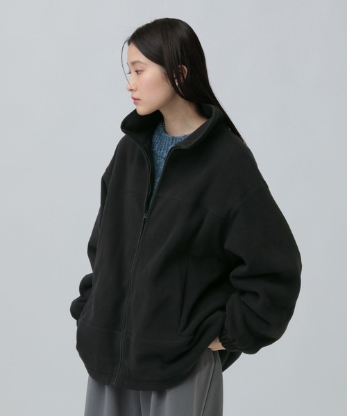 LEPSIM（レプシィム）の「ドロストフリースブルゾン　638981（ブルゾン・レディース・グレー/ブラック/アイボリー・FREE）」の12枚目の写真