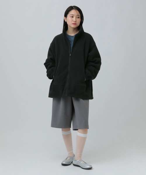 LEPSIM（レプシィム）の「ドロストフリースブルゾン　638981（ブルゾン・レディース・グレー/ブラック/アイボリー・FREE）」の13枚目の写真