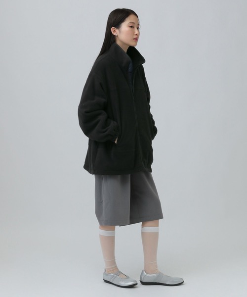 LEPSIM（レプシィム）の「ドロストフリースブルゾン　638981（ブルゾン・レディース・グレー/ブラック/アイボリー・FREE）」の14枚目の写真