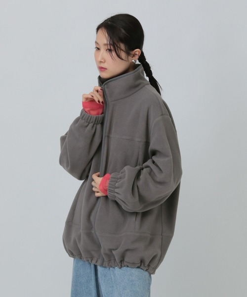 LEPSIM（レプシィム）の「ドロストフリースブルゾン　638981（ブルゾン・レディース・グレー/ブラック/アイボリー・FREE）」の17枚目の写真