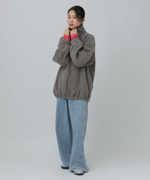 LEPSIM（レプシィム）の「ドロストフリースブルゾン　638981（ブルゾン・レディース・グレー/ブラック/アイボリー・FREE）」の20枚目の写真