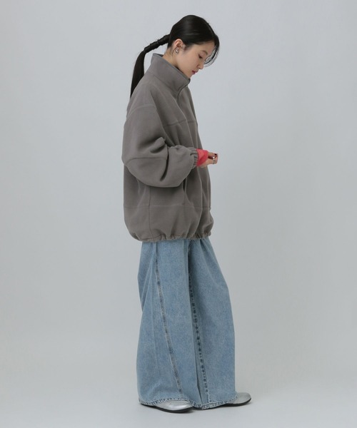 LEPSIM（レプシィム）の「ドロストフリースブルゾン　638981（ブルゾン・レディース・グレー/ブラック/アイボリー・FREE）」の21枚目の写真