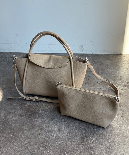 DouDou（ドゥドゥ）の「【WEB限定】ハンドルフラップトート（ショルダーバッグ・レディース・ブラック/アイボリー/イエロー/ベージュ・FREE）」の13枚目の写真