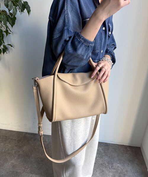 DouDou（ドゥドゥ）の「【WEB限定】ハンドルフラップトート（ショルダーバッグ・レディース・ブラック/アイボリー/イエロー/ベージュ・FREE）」の20枚目の写真