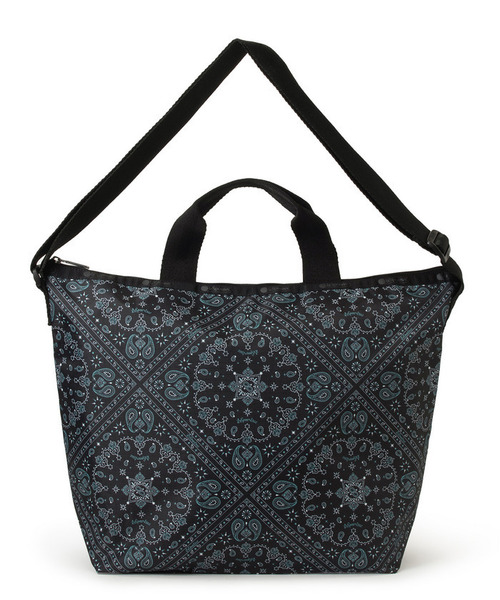 LeSportsac(レスポートサック)の「DELUXE EASY CARRY TOTE ステレートバンダナ(トートバッグ・レディース・グレー・FREE)」の2枚目の写真