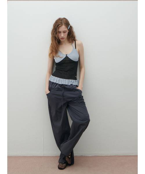 HHIPS(ダブルヒップス)の「ドットホルターネック配色ナシトップ (スカイブルー+ブラック)(Tシャツ/カットソー・レディース・その他・FREE)」の7枚目の写真