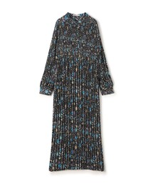 SOULEIADO（ソレイアード）の「ポリエステルプリーツ バンドカラーワンピース（ワンピース）」