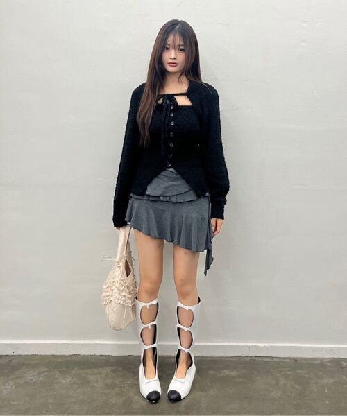 LARTIGENT(ラーティゼン)の「L6 BOLERO & BUSTIER KNIT SET(PINK)(ニット/セーター・レディース・その他・FREE)」の2枚目の写真