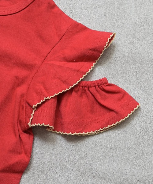 Life Support Products（ライフサポートプロダクツ）の「【COTTON from U.S.A】ホールショルダートップス（Tシャツ/カットソー・キッズ・チャコール/ホワイト系その他/ライトグリーン/レッド・95/100/110/120/130/140/150/80/90）」の9枚目の写真