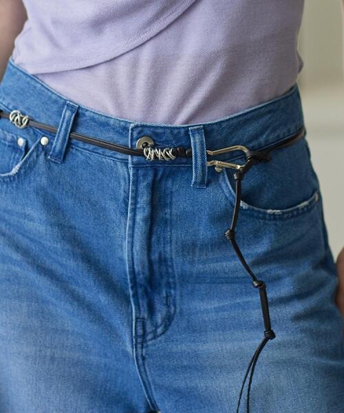 GALLEST(ギャレスト)の「【LAPUIS】Coil Leather Belt(ベルト・レディース・シルバー/ゴールド・00)」の3枚目の写真