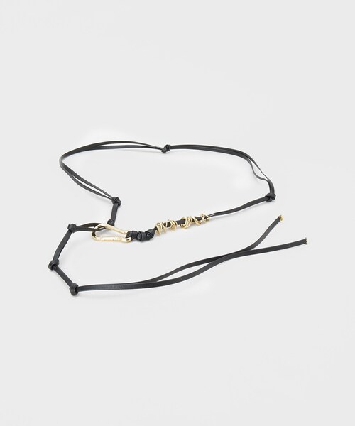 GALLEST(ギャレスト)の「【LAPUIS】Coil Leather Belt(ベルト・レディース・シルバー/ゴールド・00)」の4枚目の写真