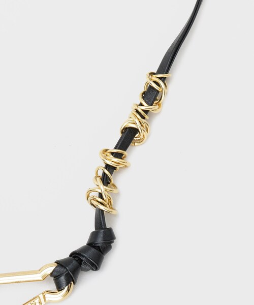 GALLEST(ギャレスト)の「【LAPUIS】Coil Leather Belt(ベルト・レディース・シルバー/ゴールド・00)」の6枚目の写真