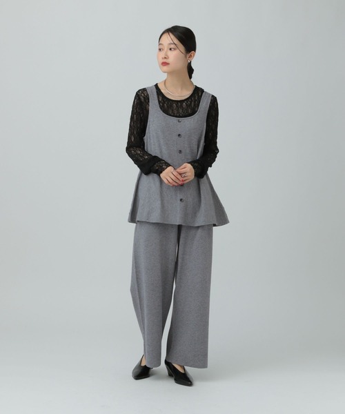 LEPSIM(レプシィム)の「12ゲージペプラムオールインワン 634615(つなぎ/オールインワン・レディース・ブラウン/グレー/ブラック・FREE)」の2枚目の写真