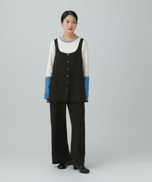 LEPSIM(レプシィム)の「12ゲージペプラムオールインワン 634615(つなぎ/オールインワン・レディース・ブラウン/グレー/ブラック・FREE)」の1枚目の写真