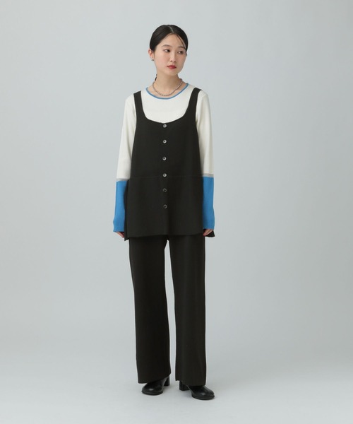 LEPSIM(レプシィム)の「12ゲージペプラムオールインワン 634615(つなぎ/オールインワン・レディース・ブラウン/グレー/ブラック・FREE)」の4枚目の写真