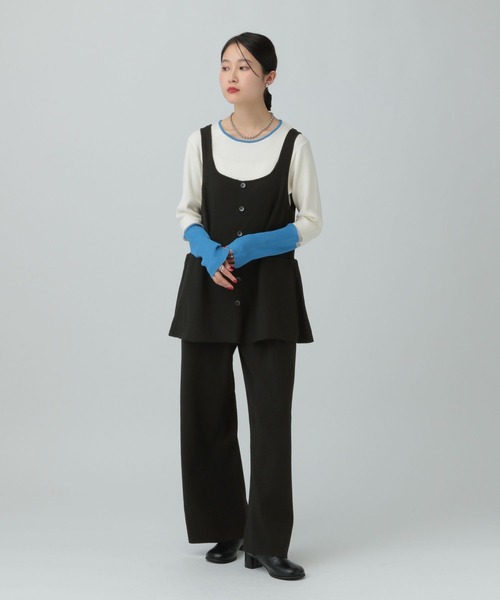 LEPSIM(レプシィム)の「12ゲージペプラムオールインワン 634615(つなぎ/オールインワン・レディース・ブラウン/グレー/ブラック・FREE)」の5枚目の写真