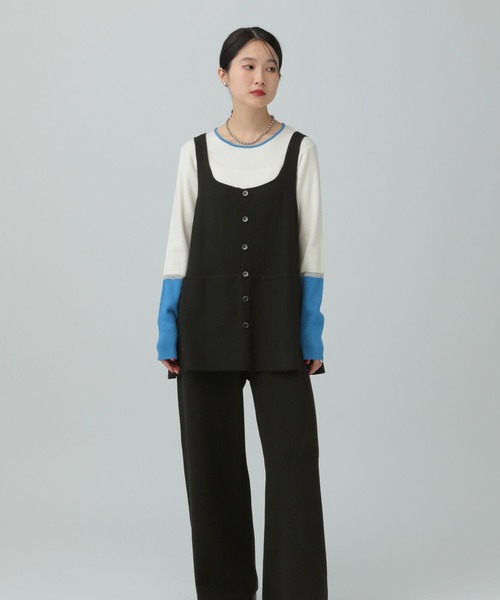 LEPSIM(レプシィム)の「12ゲージペプラムオールインワン 634615(つなぎ/オールインワン・レディース・ブラウン/グレー/ブラック・FREE)」の7枚目の写真