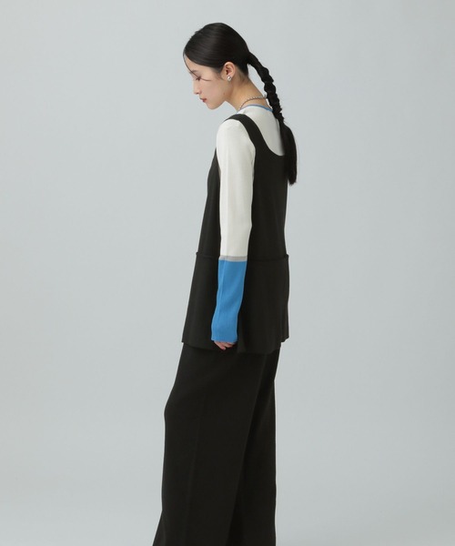 LEPSIM(レプシィム)の「12ゲージペプラムオールインワン 634615(つなぎ/オールインワン・レディース・ブラウン/グレー/ブラック・FREE)」の8枚目の写真