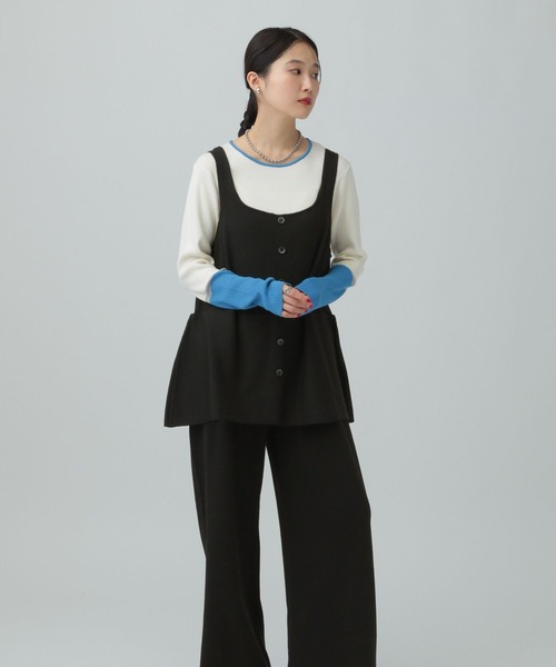 LEPSIM(レプシィム)の「12ゲージペプラムオールインワン 634615(つなぎ/オールインワン・レディース・ブラウン/グレー/ブラック・FREE)」の9枚目の写真