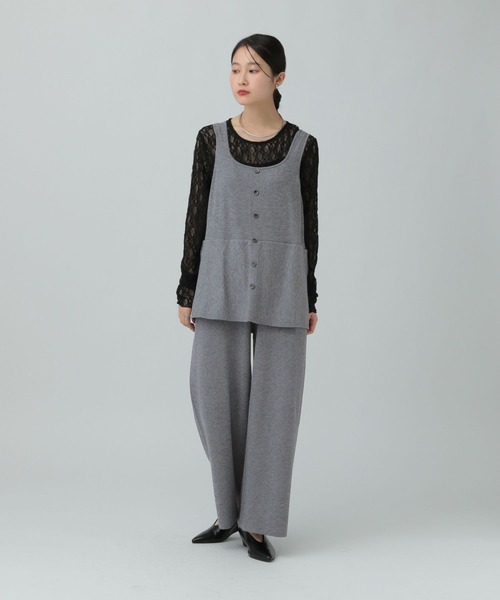 LEPSIM(レプシィム)の「12ゲージペプラムオールインワン 634615(つなぎ/オールインワン・レディース・ブラウン/グレー/ブラック・FREE)」の10枚目の写真