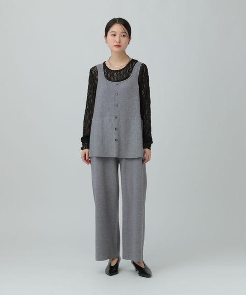 LEPSIM(レプシィム)の「12ゲージペプラムオールインワン 634615(つなぎ/オールインワン・レディース・ブラウン/グレー/ブラック・FREE)」の11枚目の写真