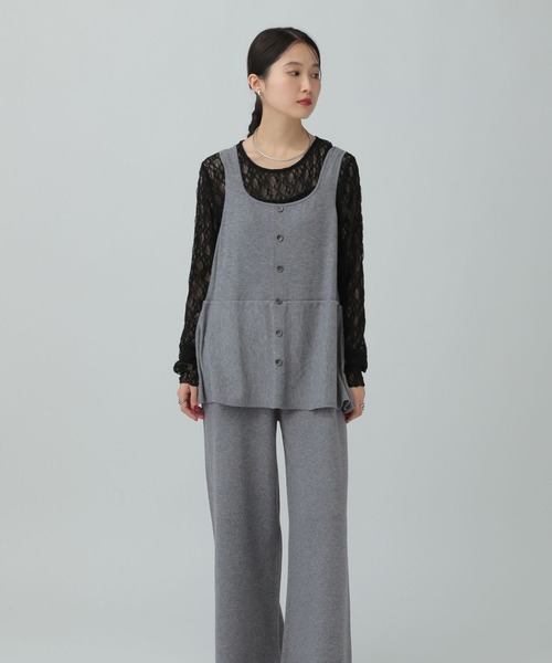 LEPSIM(レプシィム)の「12ゲージペプラムオールインワン 634615(つなぎ/オールインワン・レディース・ブラウン/グレー/ブラック・FREE)」の13枚目の写真