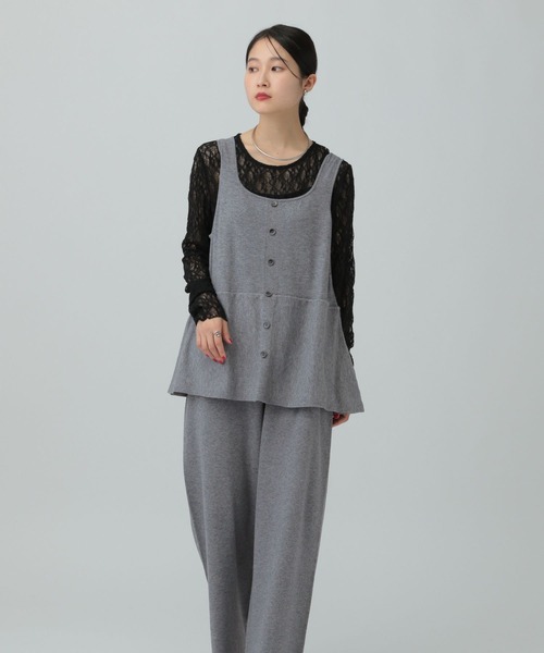 LEPSIM(レプシィム)の「12ゲージペプラムオールインワン 634615(つなぎ/オールインワン・レディース・ブラウン/グレー/ブラック・FREE)」の14枚目の写真