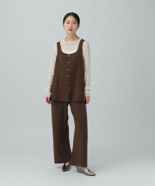 LEPSIM(レプシィム)の「12ゲージペプラムオールインワン 634615(つなぎ/オールインワン・レディース・ブラウン/グレー/ブラック・FREE)」の16枚目の写真