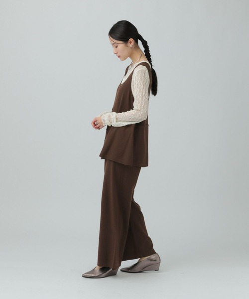 LEPSIM(レプシィム)の「12ゲージペプラムオールインワン 634615(つなぎ/オールインワン・レディース・ブラウン/グレー/ブラック・FREE)」の17枚目の写真