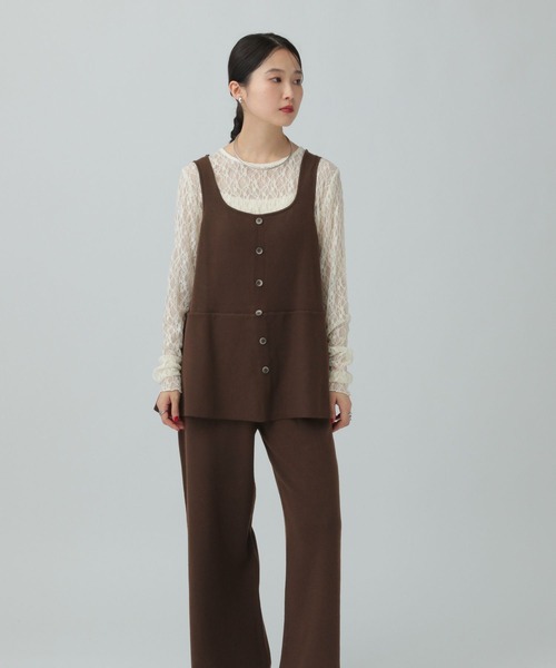 LEPSIM(レプシィム)の「12ゲージペプラムオールインワン 634615(つなぎ/オールインワン・レディース・ブラウン/グレー/ブラック・FREE)」の18枚目の写真