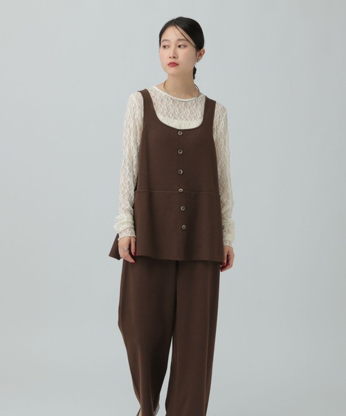 LEPSIM(レプシィム)の「12ゲージペプラムオールインワン 634615(つなぎ/オールインワン・レディース・ブラウン/グレー/ブラック・FREE)」の19枚目の写真