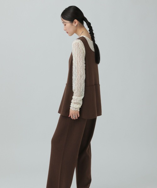 LEPSIM(レプシィム)の「12ゲージペプラムオールインワン 634615(つなぎ/オールインワン・レディース・ブラウン/グレー/ブラック・FREE)」の20枚目の写真