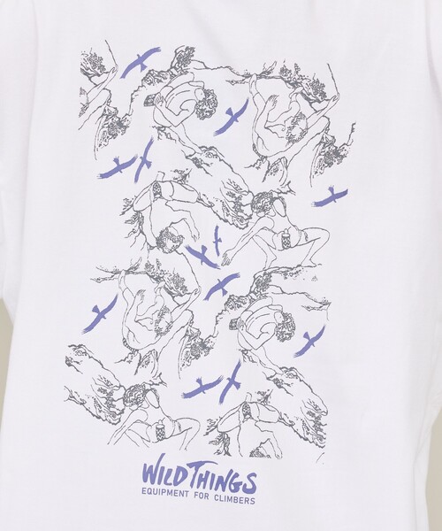 WILD THINGS(ワイルドシングス)の「【WILDTHINGS / ワイルドシングス】80'S CLIMBER TEE / エイティーズ クライマーTシャツ(半袖・ユニセックス)WT26056K(Tシャツ/カットソー・メンズ・ネイビー/ホワイト/ブラック・M/L)」の12枚目の写真