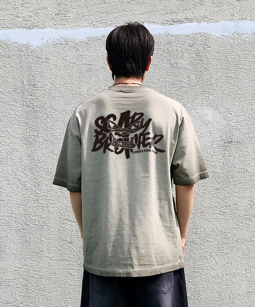 ASTRAL PROJECTION（アストラルプロジェクション）の「[APSTUDIOXSCARYBROTHER SERIES 1]ピグメントルーズフィット半袖Tシャツ_カーキ（Tシャツ/カットソー・メンズ・その他・M/L/XXL/XL）」の7枚目の写真