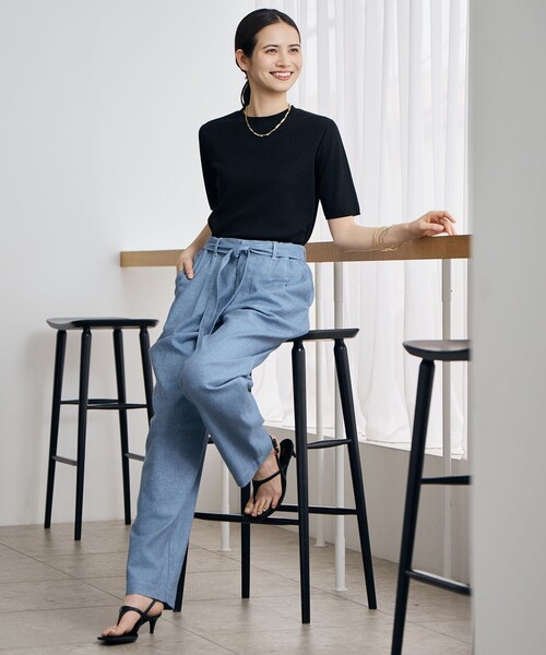 自由区(ジユウク)の「シアーシルクミックスニット プルオーバー(ニット/セーター・レディース・グリーン系/ブラウン系/ブラック系・38/40)」の17枚目の写真