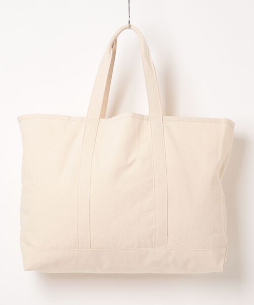 FRUIT OF THE LOOM（フルーツオブザルーム）の「EX CANVAS BIG TOTE BAG / キャンバス素材 ビッグサイズ トートバッグ（トートバッグ・メンズ・ホワイト/ピンク/グリーン/イエロー/グレー・FREE）」の9枚目の写真