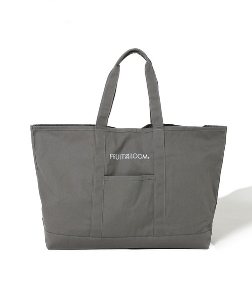 FRUIT OF THE LOOM（フルーツオブザルーム）の「EX CANVAS BIG TOTE BAG / キャンバス素材 ビッグサイズ トートバッグ（トートバッグ・メンズ・ホワイト/ピンク/グリーン/イエロー/グレー・FREE）」の2枚目の写真