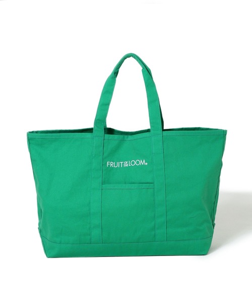 FRUIT OF THE LOOM（フルーツオブザルーム）の「EX CANVAS BIG TOTE BAG / キャンバス素材 ビッグサイズ トートバッグ（トートバッグ・メンズ・ホワイト/ピンク/グリーン/イエロー/グレー・FREE）」の3枚目の写真