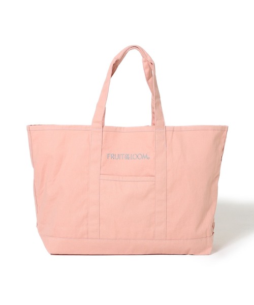 FRUIT OF THE LOOM（フルーツオブザルーム）の「EX CANVAS BIG TOTE BAG / キャンバス素材 ビッグサイズ トートバッグ（トートバッグ・メンズ・ホワイト/ピンク/グリーン/イエロー/グレー・FREE）」の15枚目の写真
