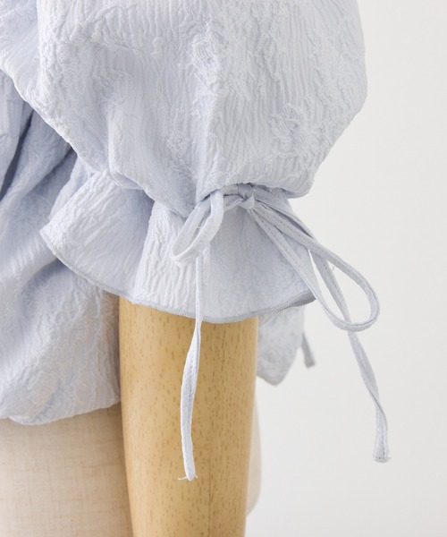 Seemi. byNICECLAUP（ シーミーバイナイスクラップ）の「【Seemi.】セット対応/バルーン袖ブラウス（シャツ/ブラウス・レディース・アイボリー/サックスブルー/ベージュ・FREE）」の8枚目の写真