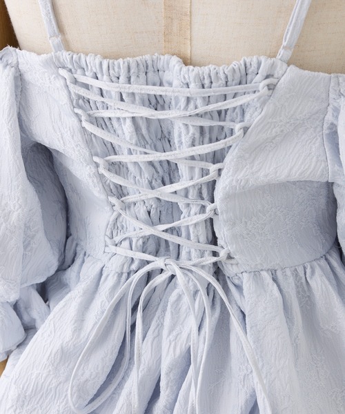 Seemi. byNICECLAUP（ シーミーバイナイスクラップ）の「【Seemi.】セット対応/バルーン袖ブラウス（シャツ/ブラウス・レディース・アイボリー/サックスブルー/ベージュ・FREE）」の10枚目の写真