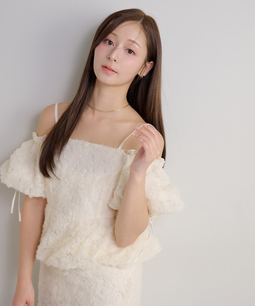 Seemi. byNICECLAUP（ シーミーバイナイスクラップ）の「【Seemi.】セット対応/バルーン袖ブラウス（シャツ/ブラウス・レディース・アイボリー/サックスブルー/ベージュ・FREE）」の16枚目の写真