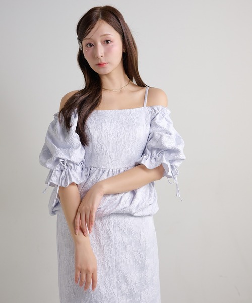 Seemi. byNICECLAUP（ シーミーバイナイスクラップ）の「【Seemi.】セット対応/バルーン袖ブラウス（シャツ/ブラウス・レディース・アイボリー/サックスブルー/ベージュ・FREE）」の21枚目の写真