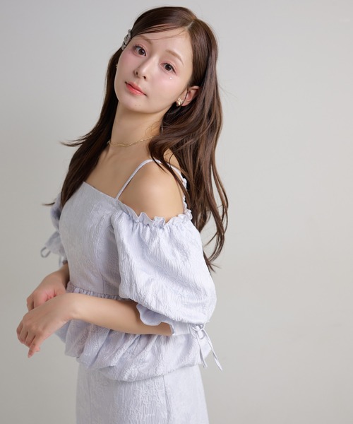 Seemi. byNICECLAUP（ シーミーバイナイスクラップ）の「【Seemi.】セット対応/バルーン袖ブラウス（シャツ/ブラウス・レディース・アイボリー/サックスブルー/ベージュ・FREE）」の22枚目の写真