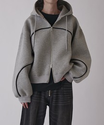 Lui's（ルイス）の「【Neucon】VOLUME PIPING ZIP HOODIE   ボリュームパイピングジップフーディー（パーカー）」